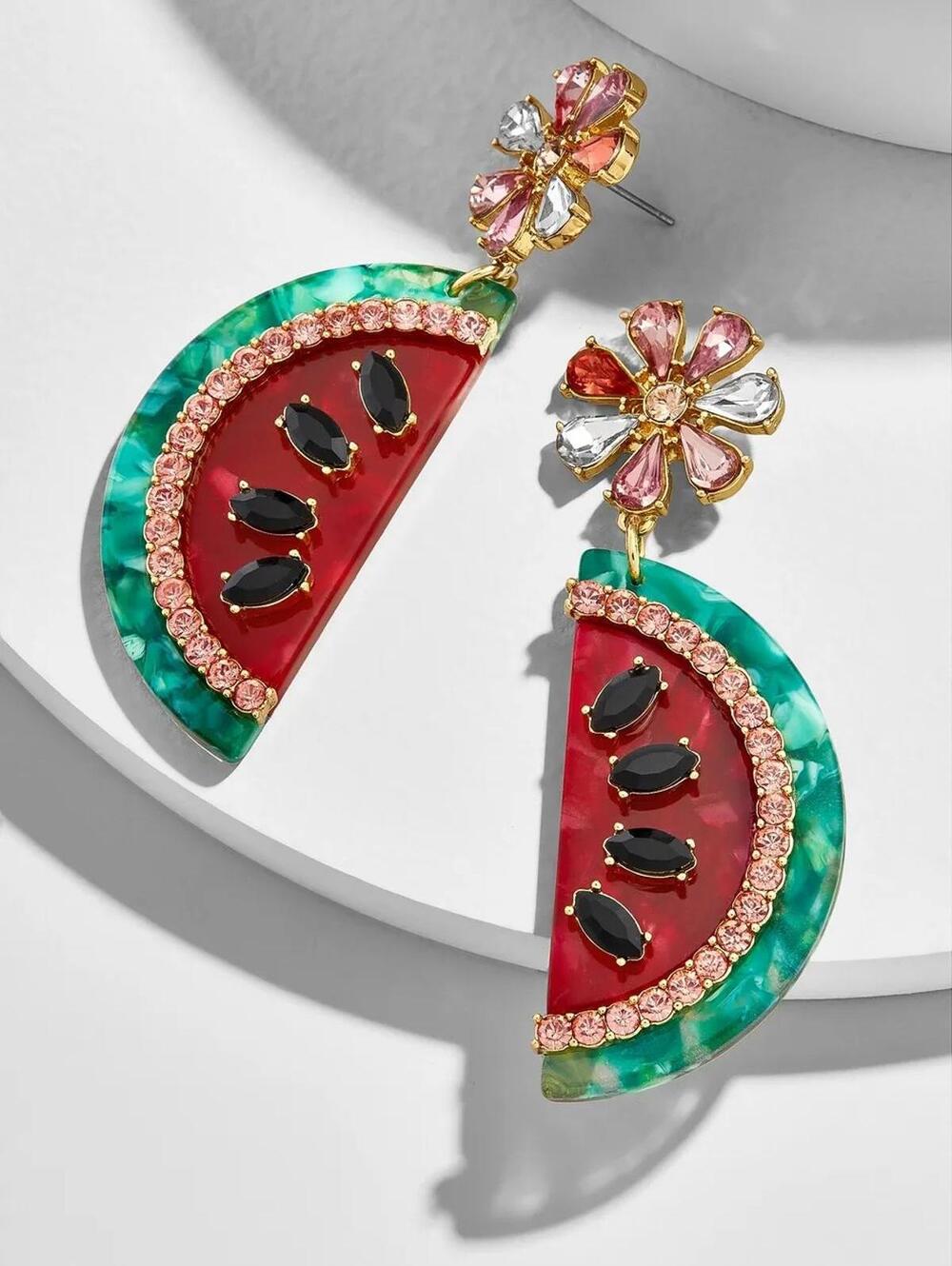 BaubleBar Watermelon Drop Earrings
